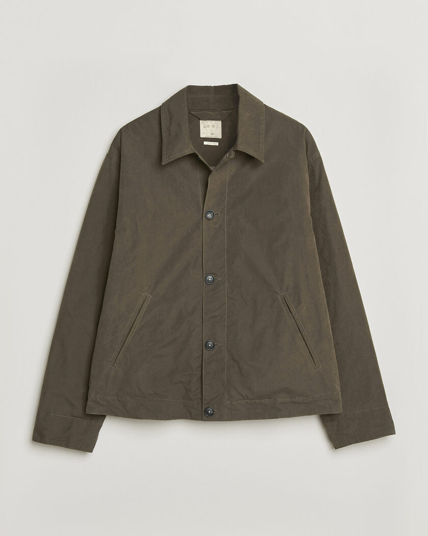 Auralee Wool Zip Bomber Jacket Black at CareOfCarl.com