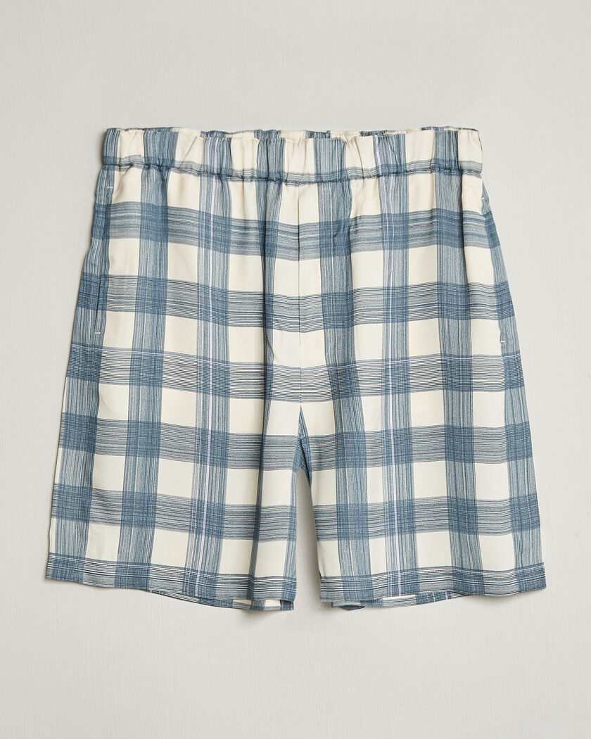 Jil Sander Vichy Check Shorts Blue/White – Multi-colour