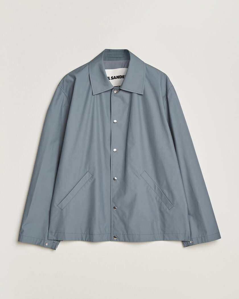 Jil Sander Felted Wool Shirt Jacket Beige at CareOfCarl.com