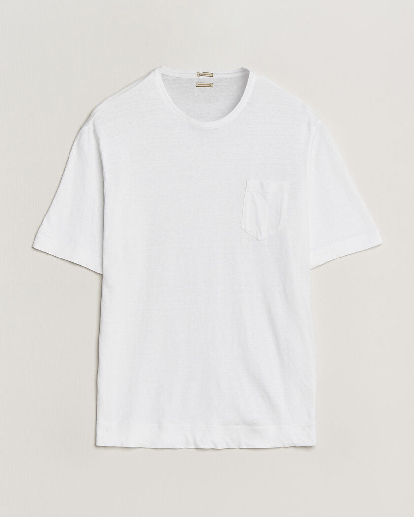 Massimo Alba Panarea Cotton/Linen T-Shirt White – White