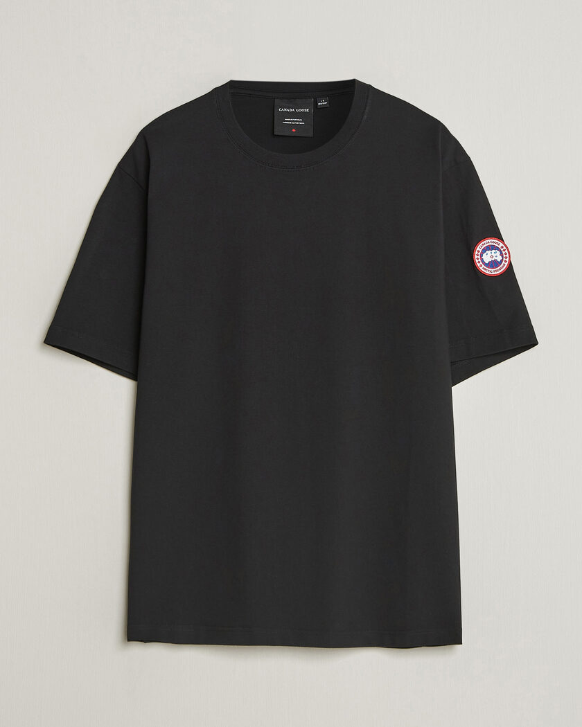 Stone Island Garment Dyed Cotton Jersey T-Shirt Black at