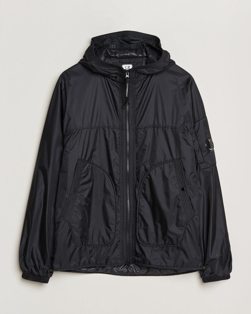 Stone Island Supima Cotton Stretch Hooded Jacket Black at