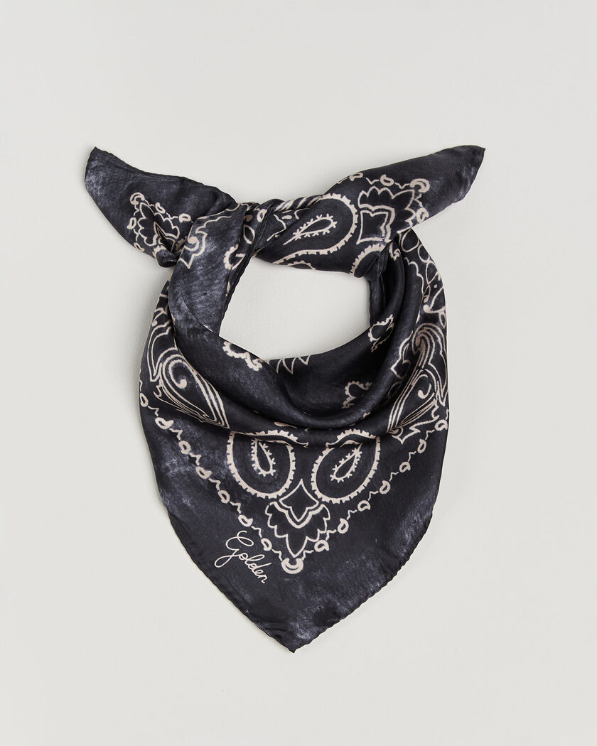 Golden Goose Paisley Silk Bandana  Antracite – Grey