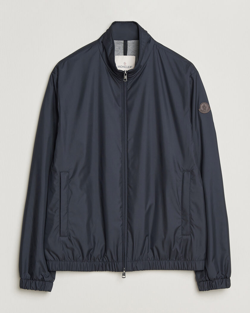 Jil Sander Wool Gabardine Bomber Jacket Navy at CareOfCarl.com