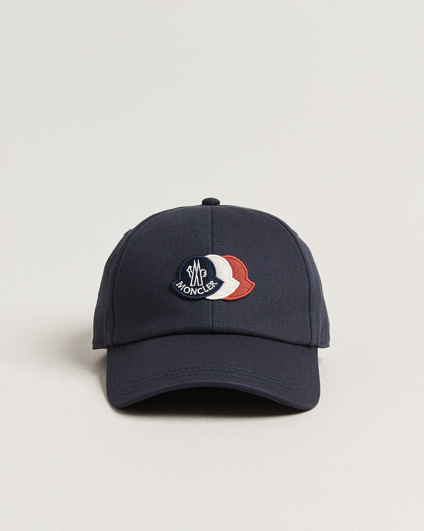Moncler Tricolore Logo Cap Navy – Blue