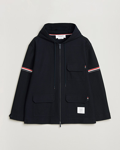 Thom Browne Tech Twill Field Jacket Navy – Blue