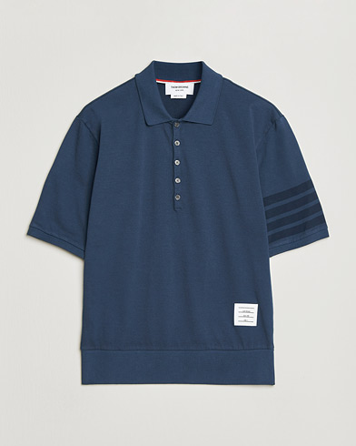 Thom Browne Overdyed 4 Bar Polo Navy – Blue