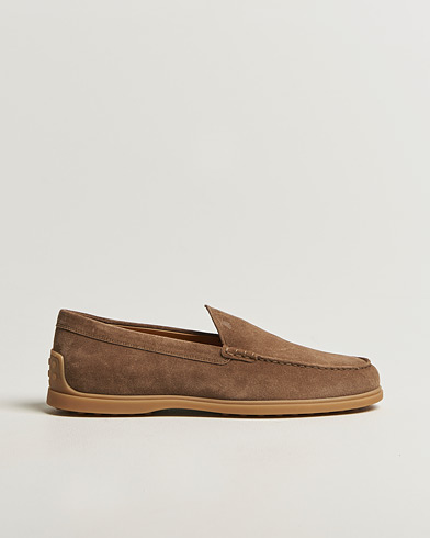 Tod's Gomma Leggera Loafers Chestnut Suede – Brown