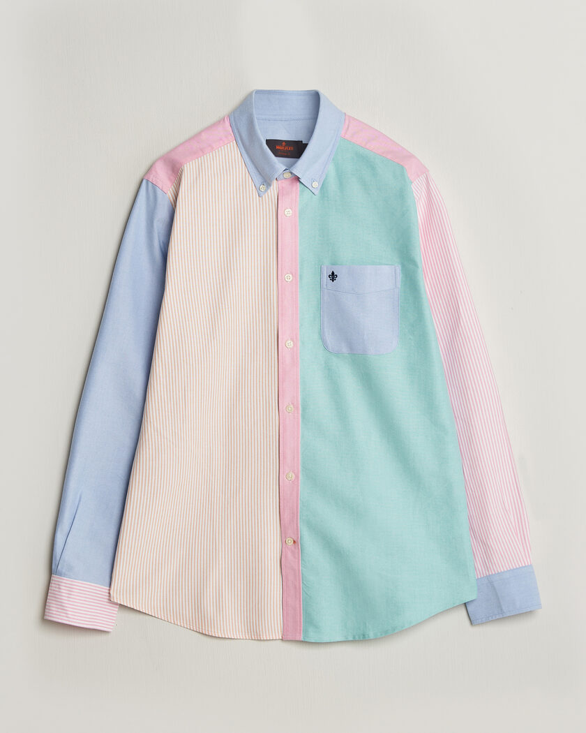 Finamore Napoli Miami Linen Popover Shirt Dark Blue at CareOfCarl.com