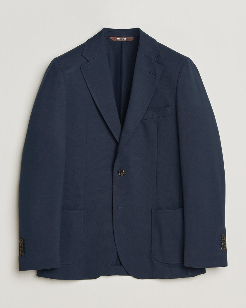 Boglioli K Jacket Jersey Blazer Navy at CareOfCarl.com