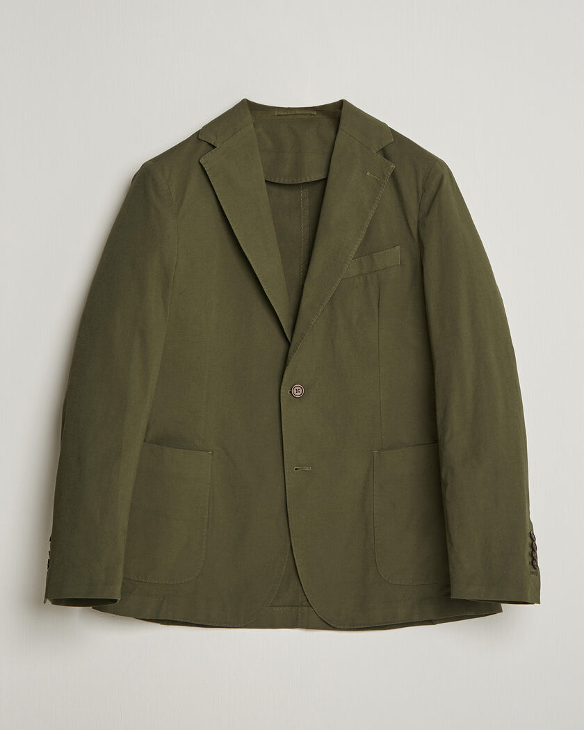 Morris Washed Cotton Suit Blazer Olive – Green