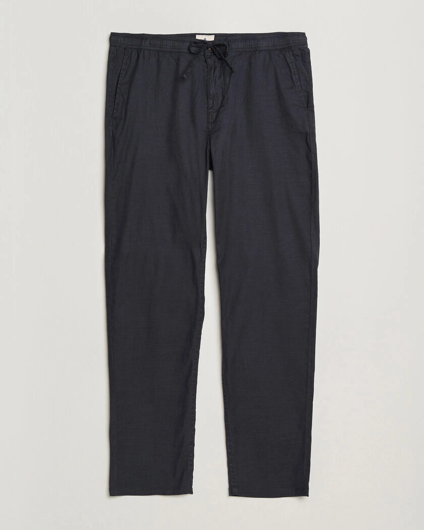 Morris Fenix Linen Trousers Navy – Blue