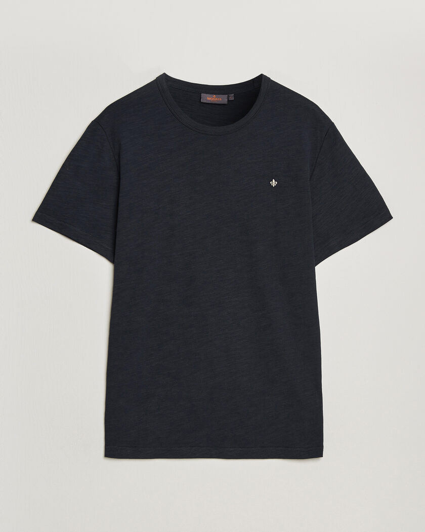 Morris Watson Slub T-Shirt Dark Blue – Blue