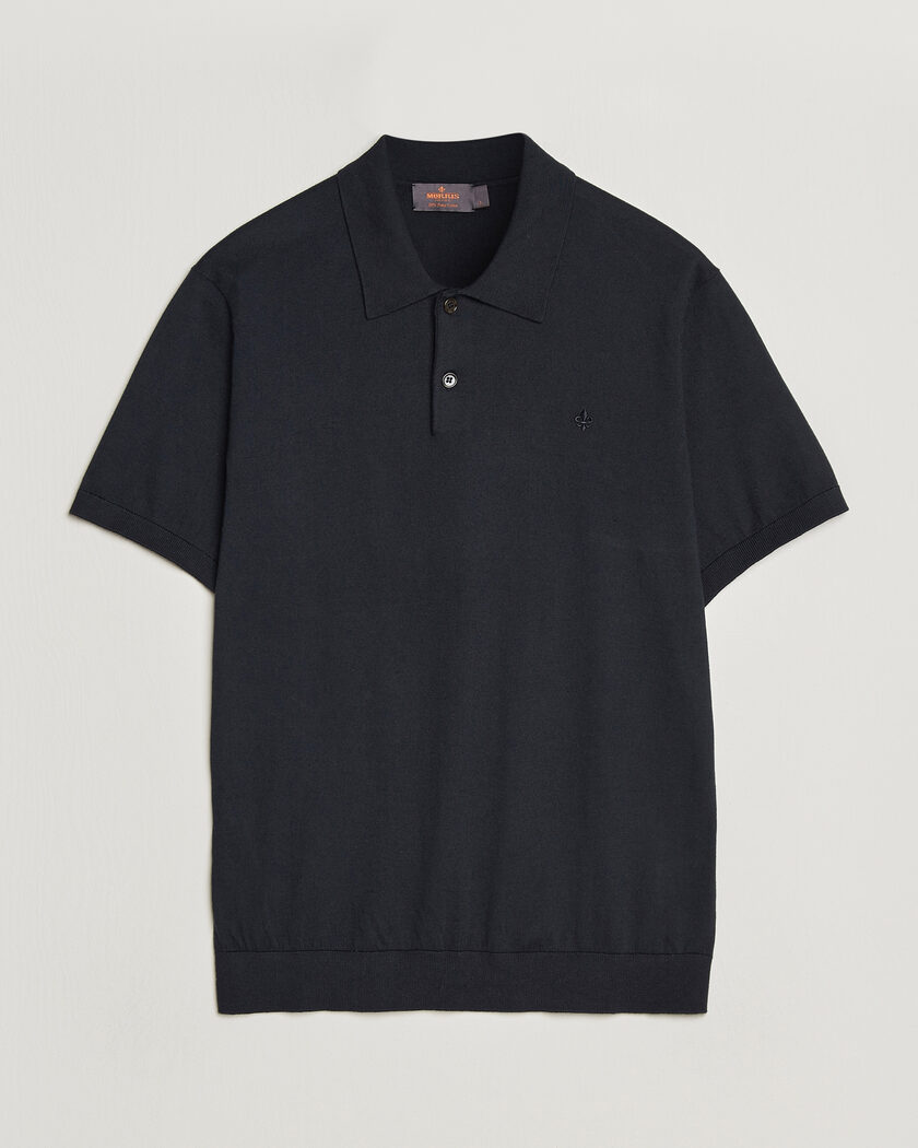 Morris Riley Short Sleeve Polo Navy – Blue