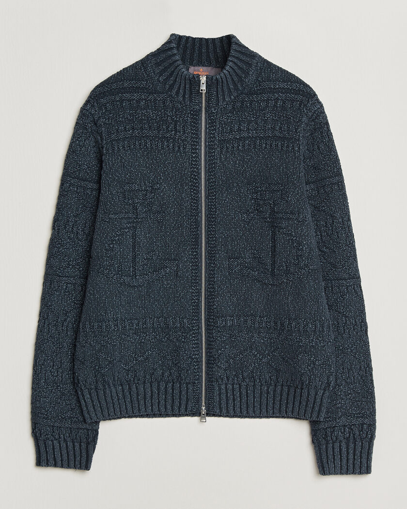 Morris Chatham Knitted Jacket Navy – Blue