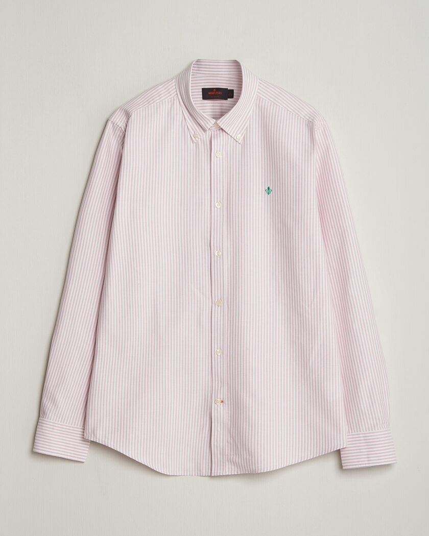 Morris Douglas Striped Oxford Shirt Pink – Pink