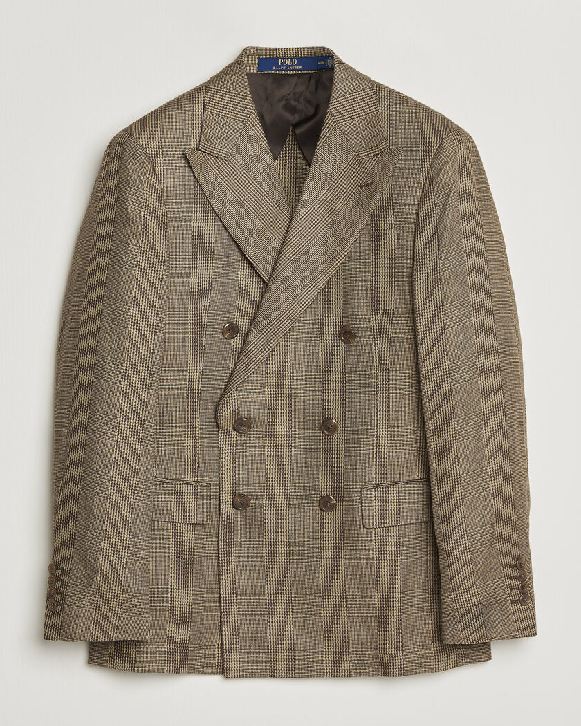 Polo Ralph Lauren Mini Glenplaid DB Blazer Sage Multi – Multi-colour