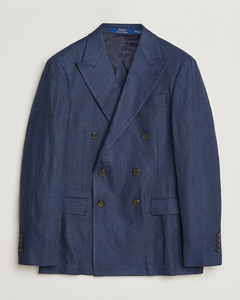 Polo Ralph Lauren Mini Glenplaid DB Blazer Spring Navy – Blue