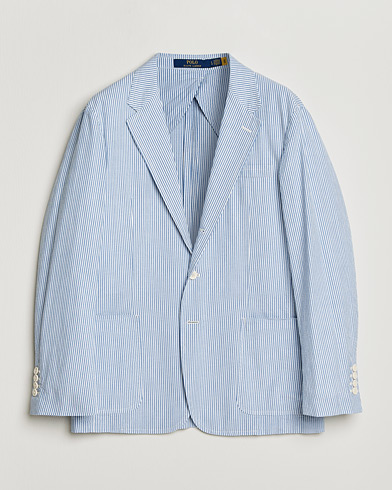 Polo Ralph Lauren Seersucker Sportcoat Bright Blue/White – Blue