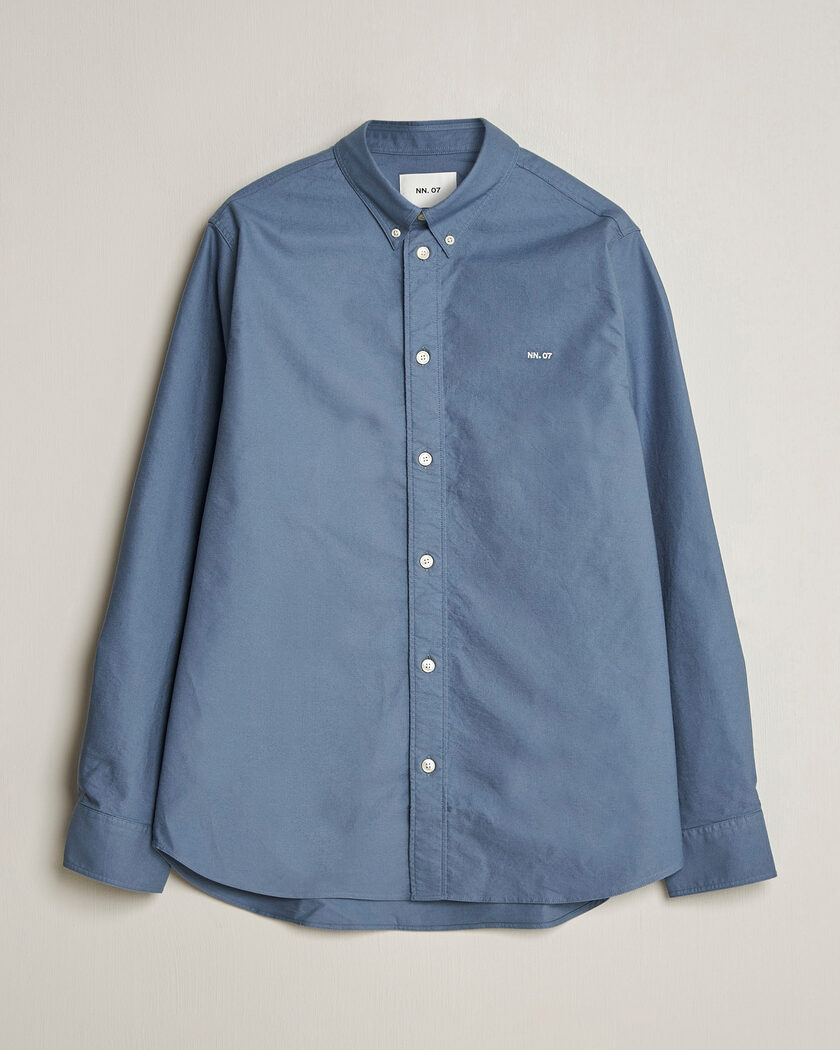 NN07 Colby Oxford Shirt Stone Blue – Blue