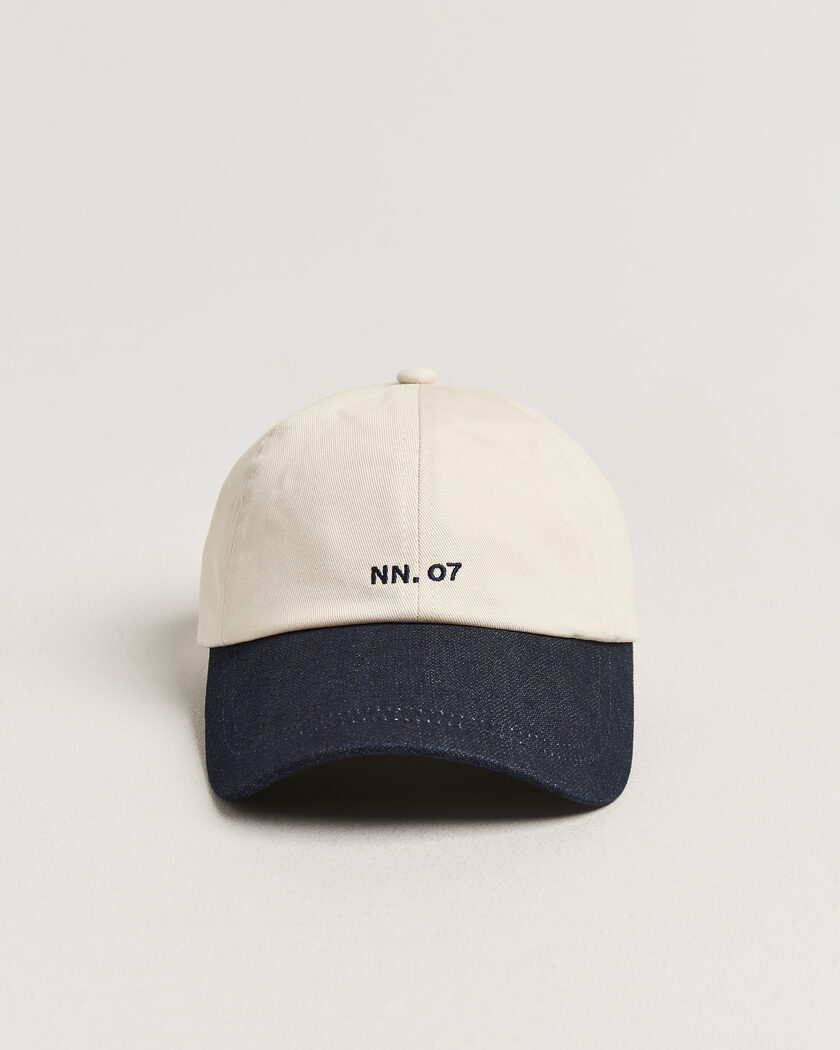 NN07 Logo Cap Raw Indigo – Blue