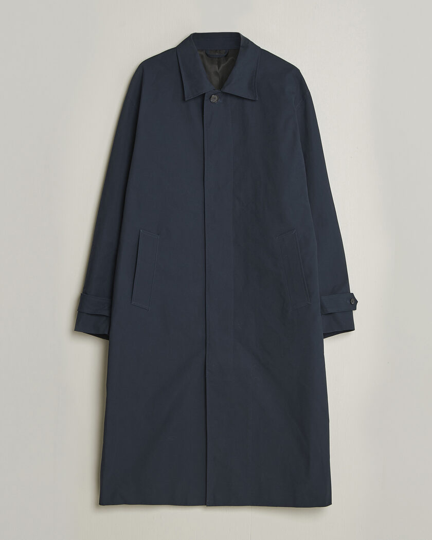 C.P. Company Twill Garment Dyed Lined Coat Navy at CareOfCarl.com