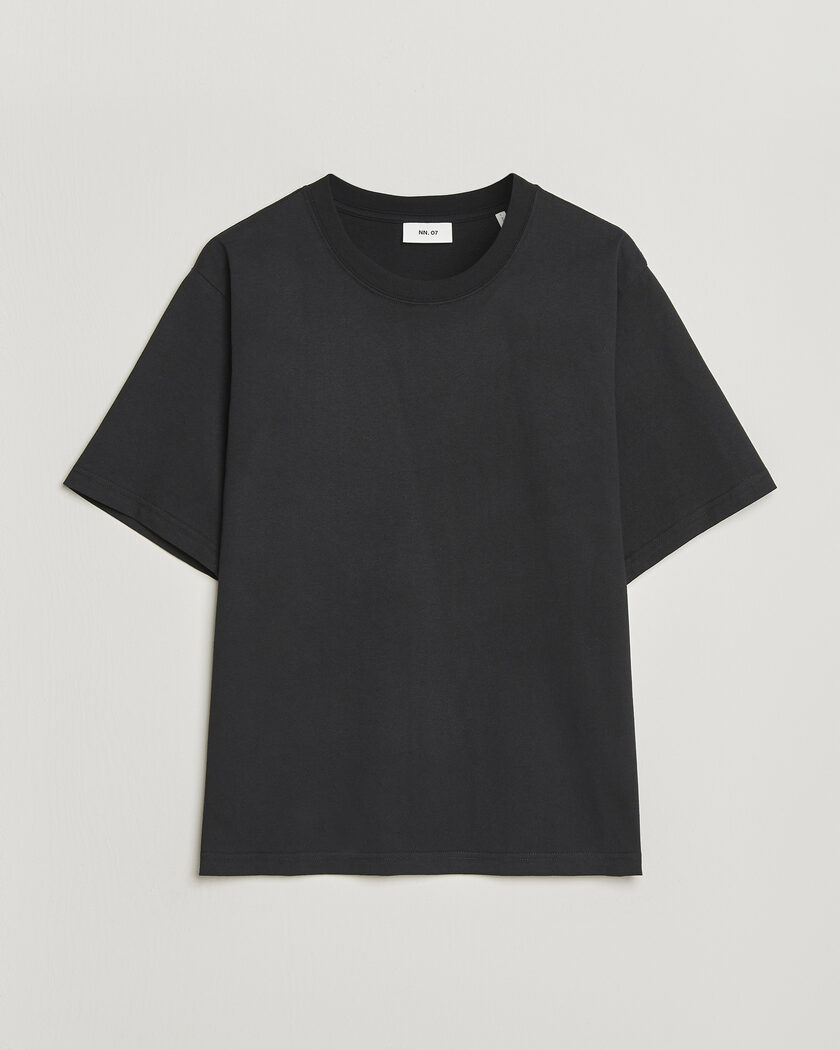 NN07 Jett Washed Crew Neck T-Shirt Black – Black