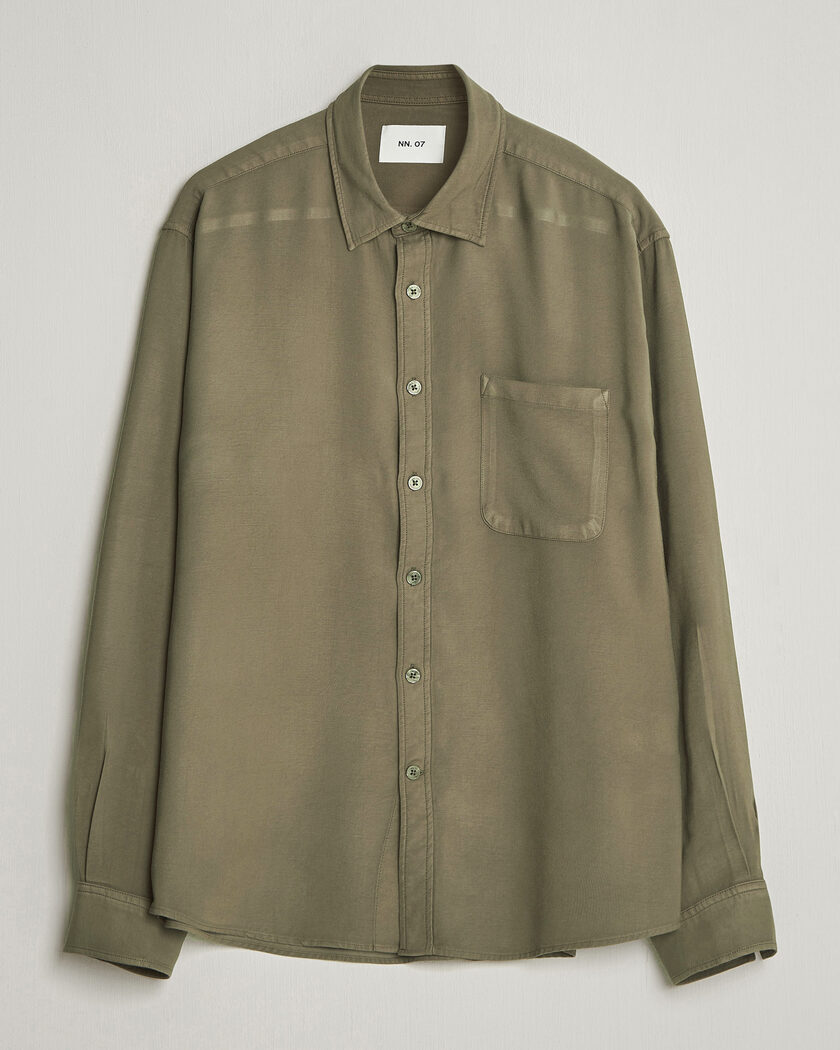 NN07 Deon Tencel Shirt Capers Green – Green