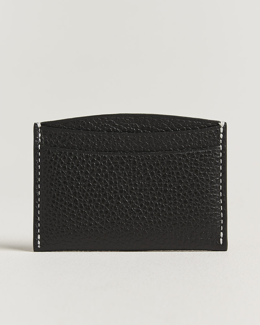 NN07 Grained Leather Card Holder Black – Black