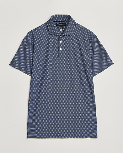RLX Ralph Lauren Airflow Polo Printed Navy Magnolia Diamond – Blue