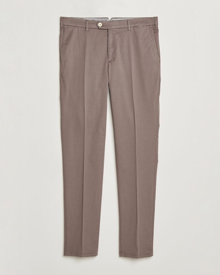 Ralph Lauren Purple Label Pleated Twill Trousers Limestone at