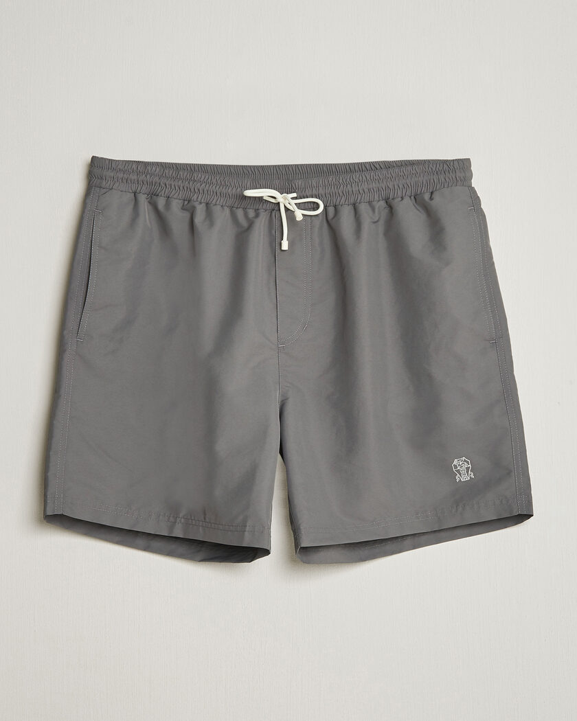 Stone Island Nylon Metal Econyl Swimshorts Pearl Grey at