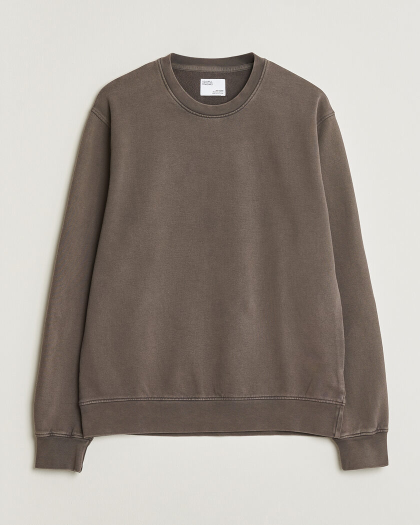 Colorful Standard Classic Organic Crew Neck Sweat Fade Mud – Brown