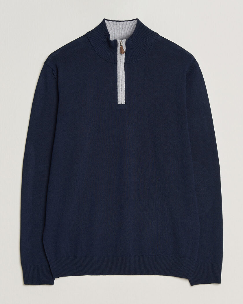 Polo Ralph Lauren Cotton Pullover Half Zip Hunter Navy at