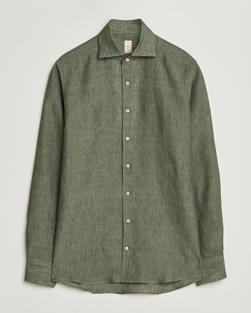 100Hands Cut Away Linen Shirt Rust at CareOfCarl.com