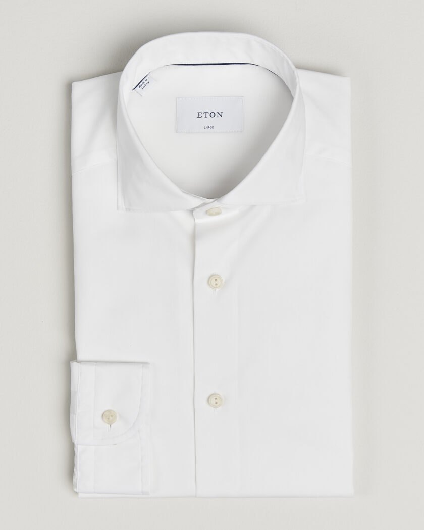 Eton Casual Fit Breeze Poplin Shirt White – White