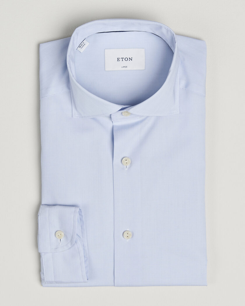 Eton Casual Fit Breeze Poplin Shirt Light Blue – Blue