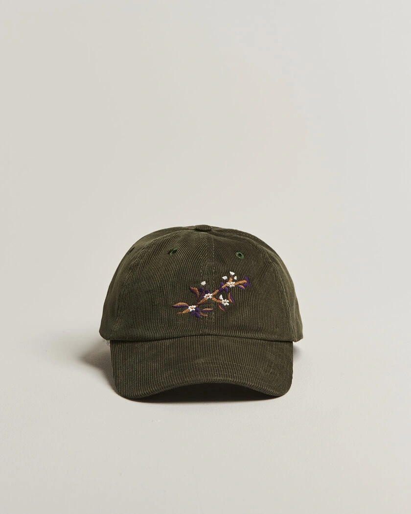 Drake's Blackthron Needlecord Baseball Cap Olive – Green