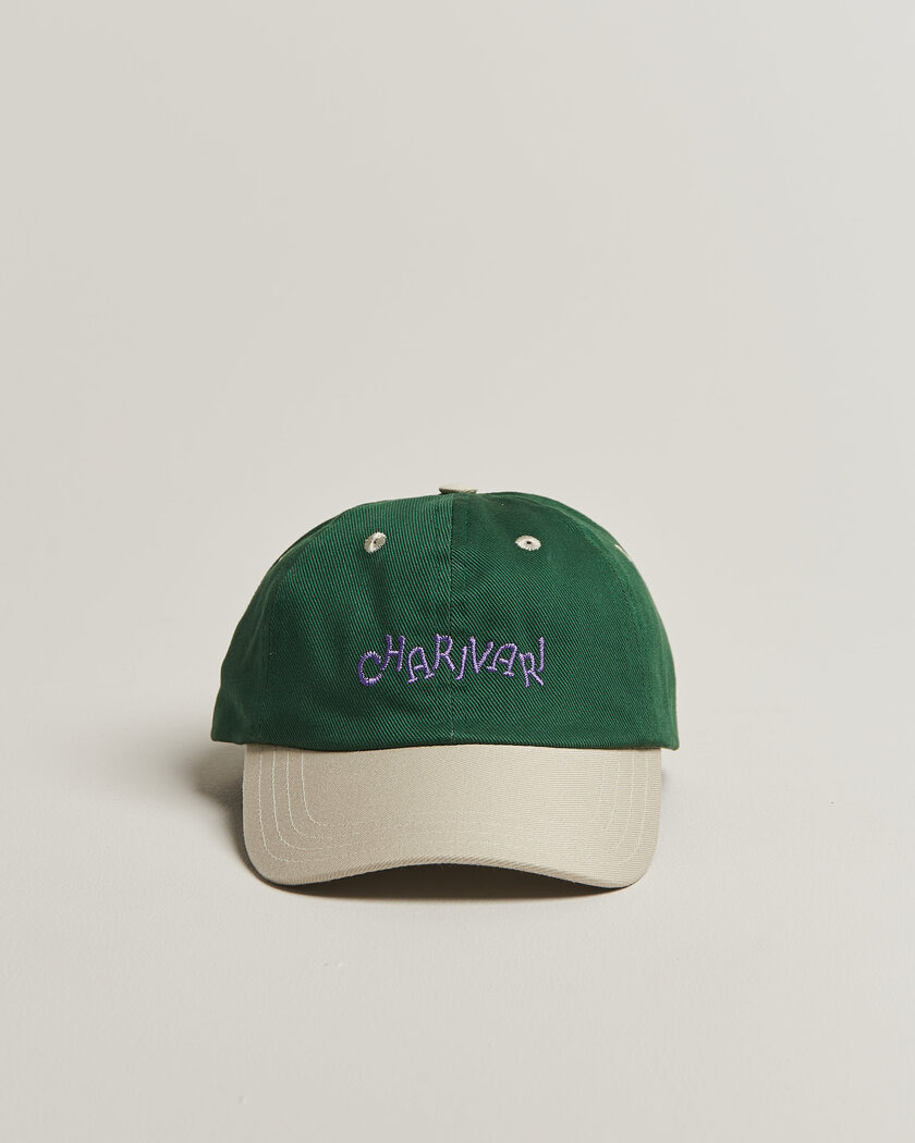 Drake's Charivari Twill Baseball Cap Green/Ecru – Multi-colour