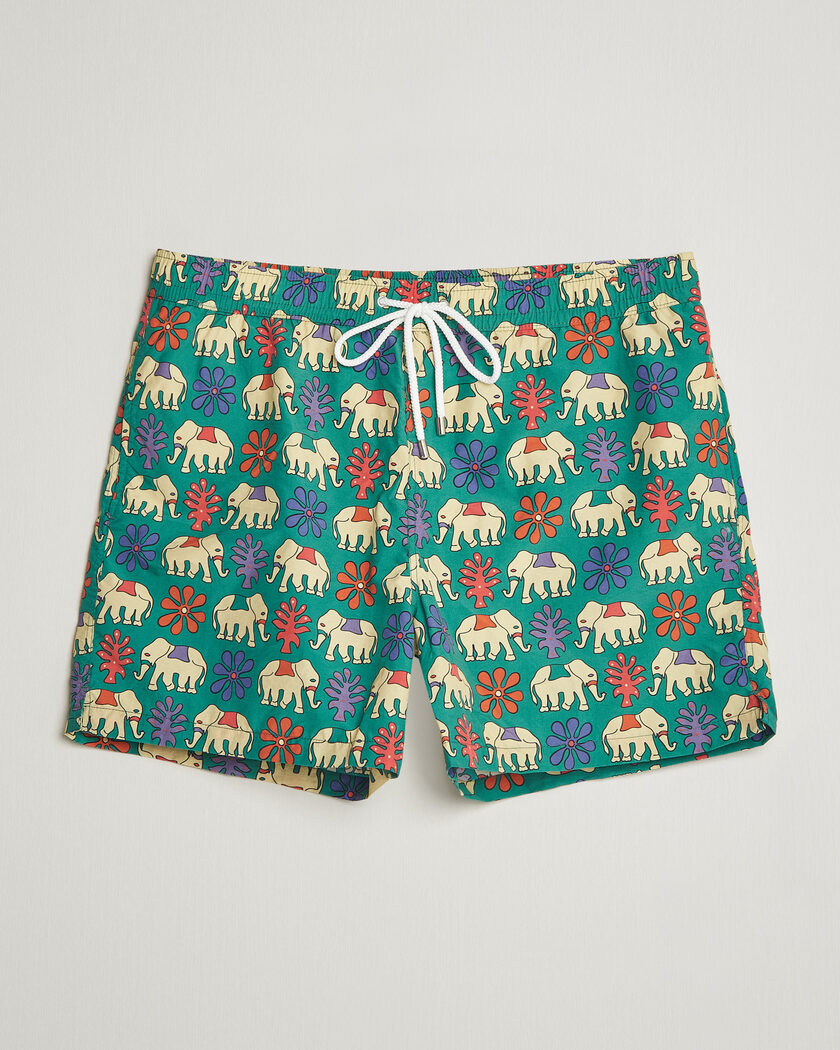 Fedeli Madeira Swim Trunk Dark Green at CareOfCarl.com