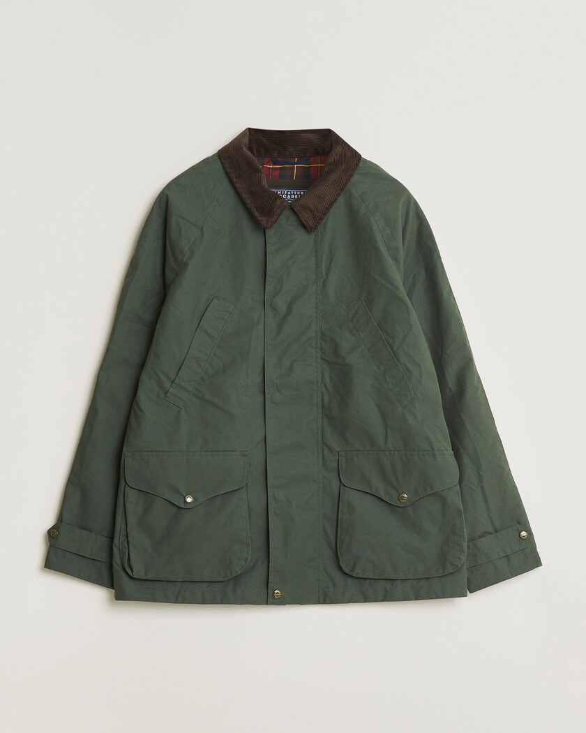 Forét Aspen Oilskin Jacket Army at CareOfCarl.com