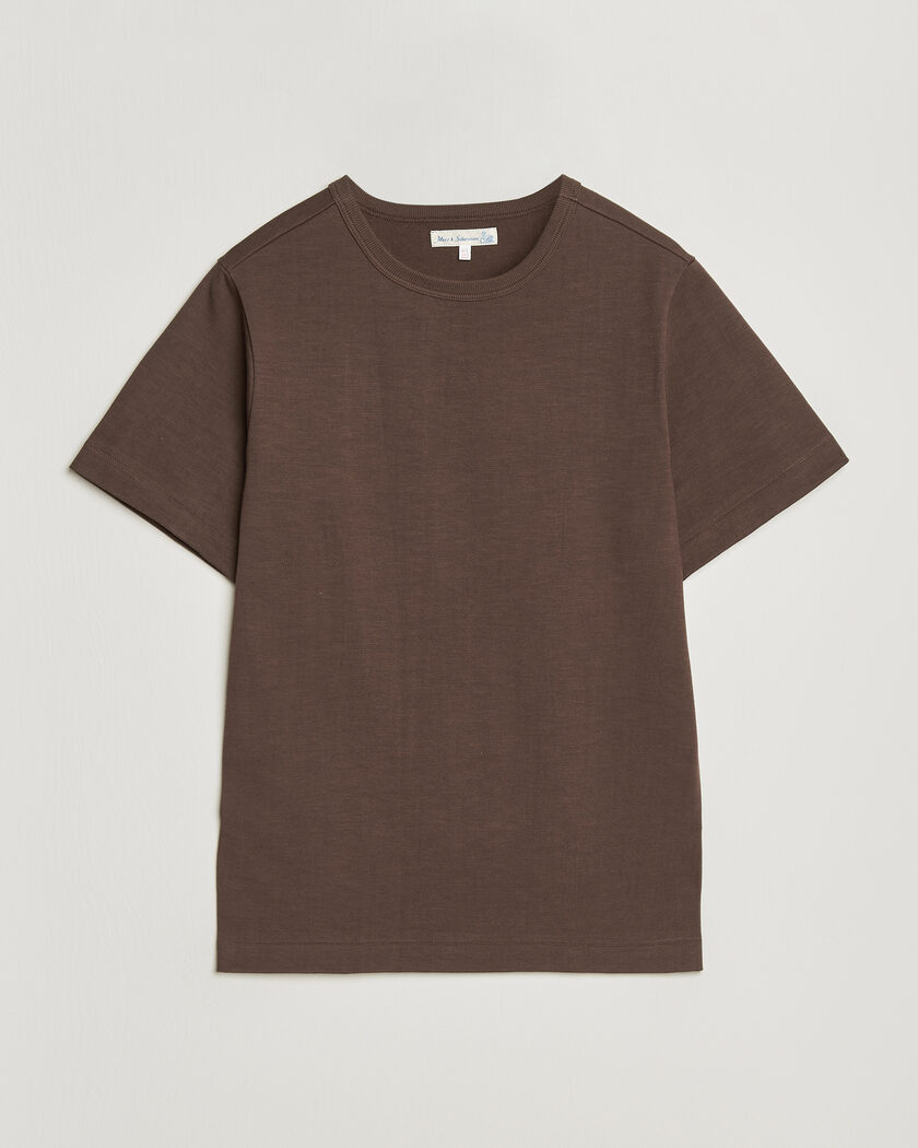 Stone Island Organic Cotton Fissato Effect T-Shirt Umber at