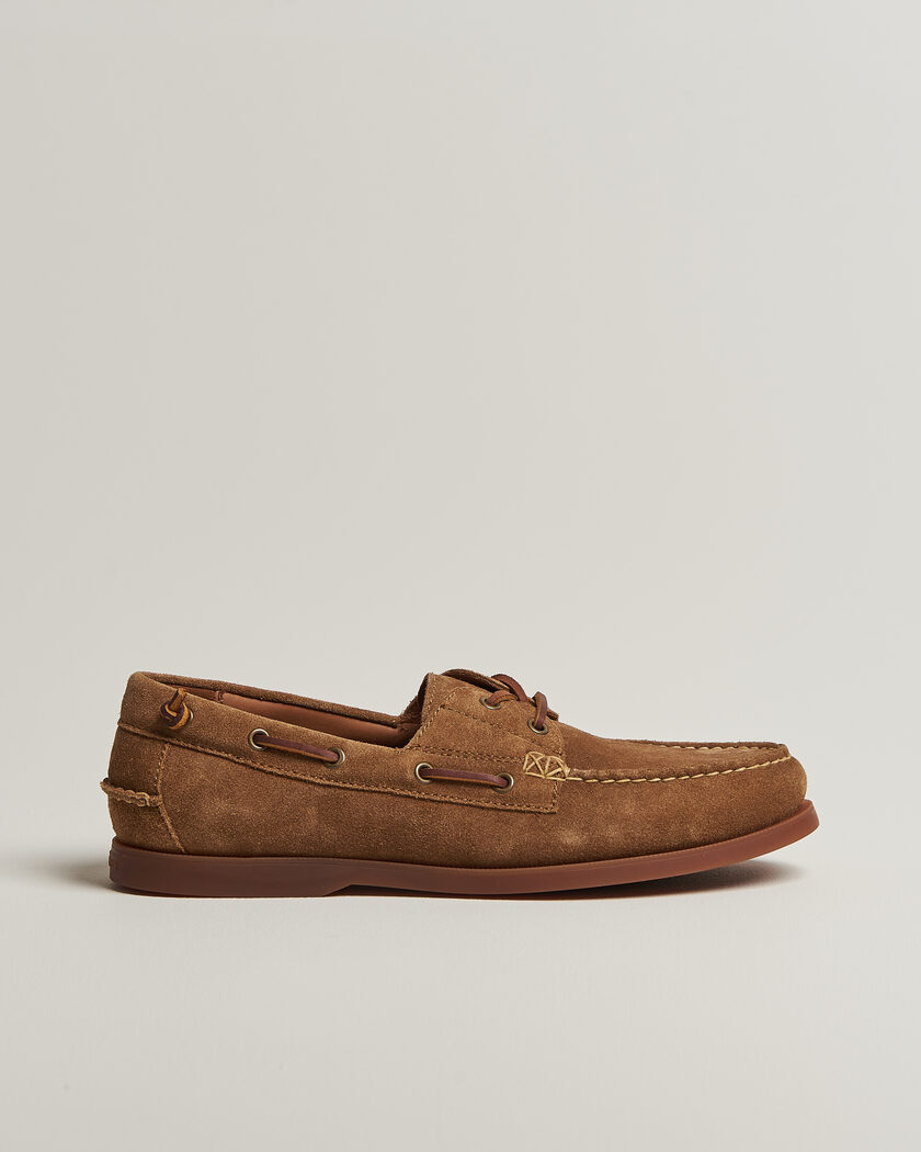 Polo Ralph Lauren Merton Suede Boat Shoe Desert Tan – Brown