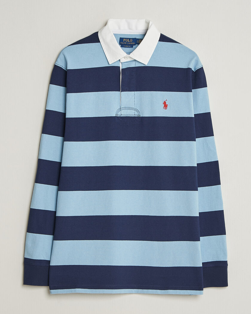 Polo Ralph Lauren Jersey Striped Rugger Newport Navy/Gold at