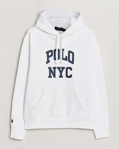 Polo Ralph Lauren Double Knitted Full-Zip Hoodie White at