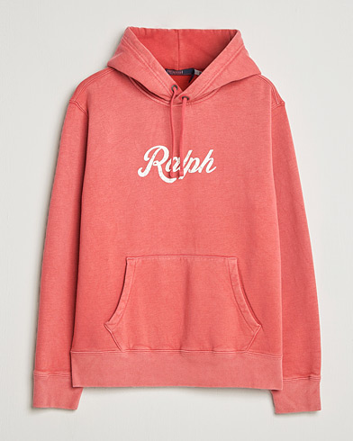 Polo Ralph Lauren Vintage Fleece Logo Hoodie Nantucket Red – Red