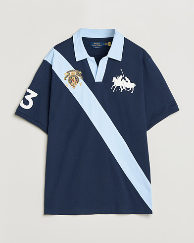 Polo Ralph Lauren Diagonal Striped Polo Newport Navy – Blue