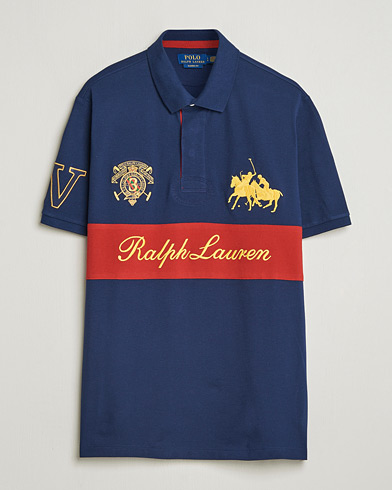 Polo Ralph Lauren Block Striped Polo Newport Navy – Blue