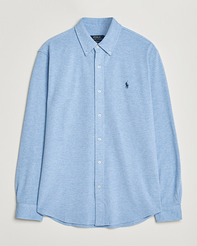 Polo Ralph Lauren Featherweight Mesh Shirt Isle Heather – Blue