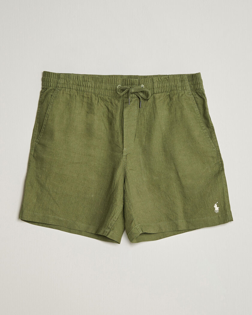 Polo Ralph Lauren Dyed Linen Shorts Garden Trail – Green